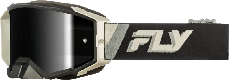 Zone Elite Goggle Black/Grey W/ Black Mirror/Smoke Lens - FLY RACING