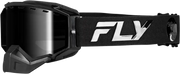 Zone Elite Snw Goggle Blk/Blk W/Blk Mir/Plrzd Smoke Lens - FLY RACING