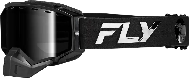 Zone Elite Snw Goggle Blk/Blk W/Blk Mir/Plrzd Smoke Lens - FLY RACING