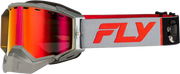 Zone Elite Snw Goggle Grey/Red W/Red Mir/Plrzd Amber Lens - FLY RACING