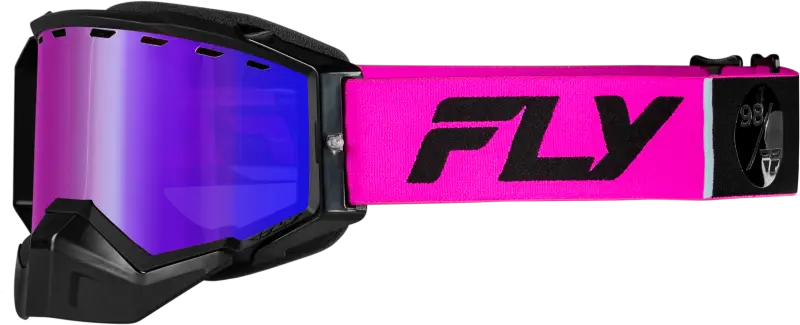 Zone Elite Snw Goggle Pink/Blk W/Plrzd Rose Lens - FLY RACING