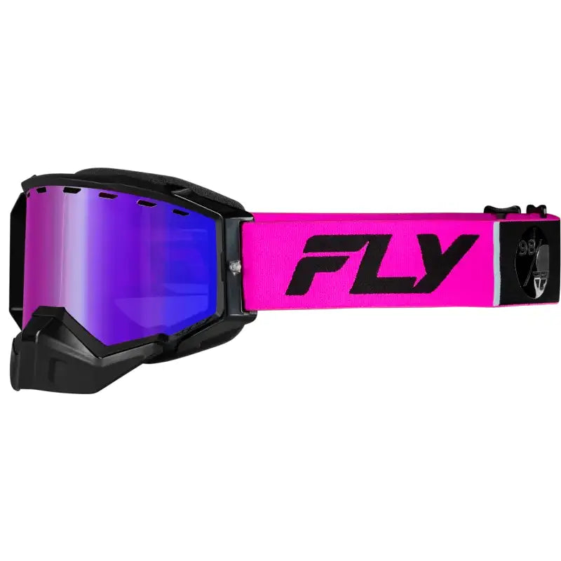 Zone Elite Snw Goggle Pink/Blk W/Plrzd Rose Lens - FLY RACING