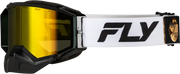 Zone Elite Snw Goggle Wht/Blk W/Plrzd Yellow Lens - FLY RACING