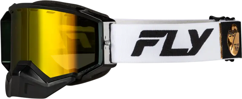 Zone Elite Snw Goggle Wht/Blk W/Plrzd Yellow Lens - FLY RACING