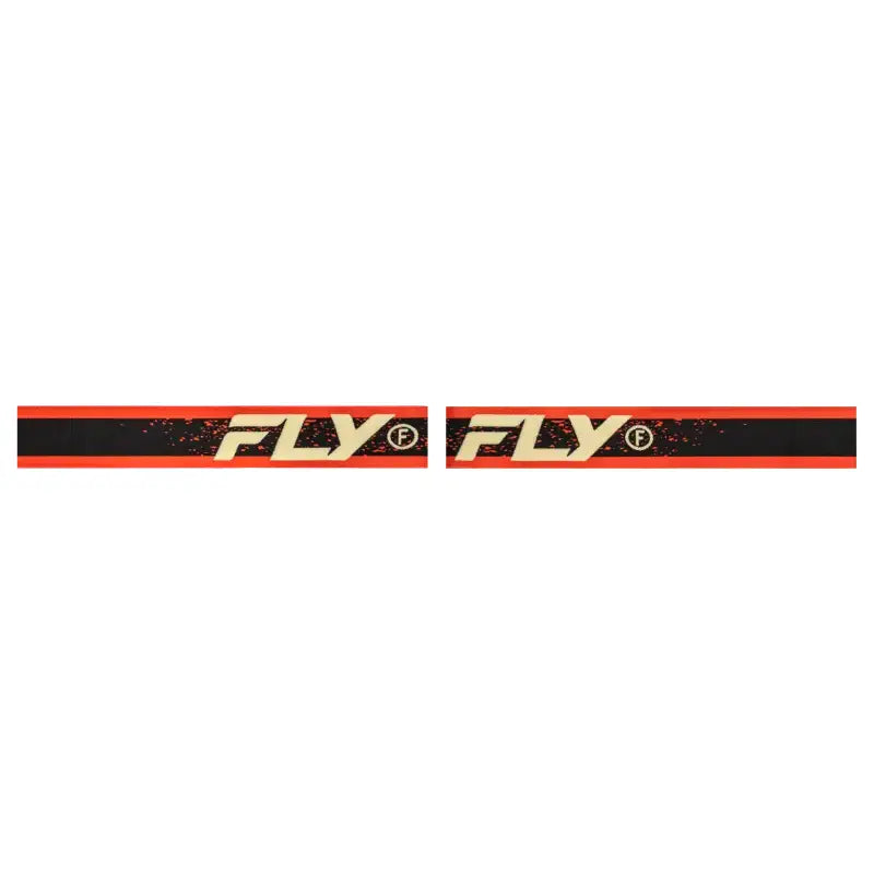Zone Goggle Black/Red/Cream W/ Silver Mirror/Smoke Lens - FLY RACING