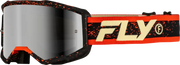 Zone Goggle Black/Red/Cream W/ Silver Mirror/Smoke Lens - FLY RACING