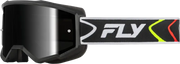 Zone Goggle Black/White W/Black Mirror/Smoke Lens - FLY RACING