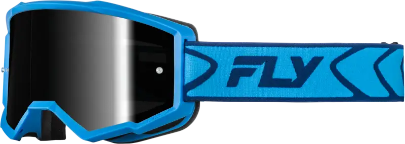 Zone Goggle Blue/Navy W/ Black Mirror/Smoke Lens - FLY RACING