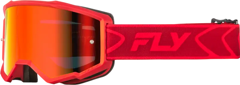 Zone Goggle Red/Crimson W/ Red Mirror/Smoke Lens - FLY RACING