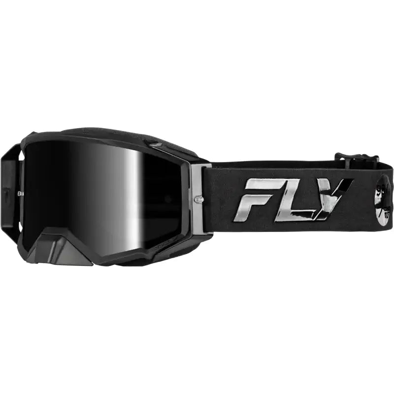 Zone Pro Goggle Black/Black W/ Black Mirror/Smoke Lens - FLY RACING