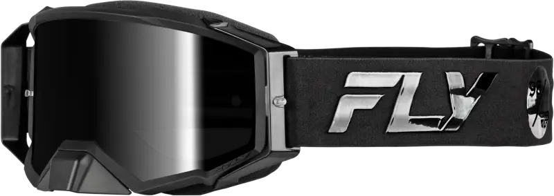 Zone Pro Goggle Black/Black W/ Black Mirror/Smoke Lens - FLY RACING