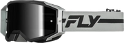Zone Pro Goggle Grey/Black W/ Black Mirror/Smoke Lens - FLY RACING