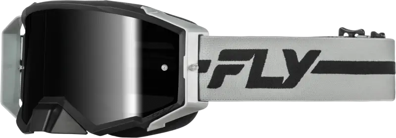 Zone Pro Goggle Grey/Black W/ Black Mirror/Smoke Lens - FLY RACING