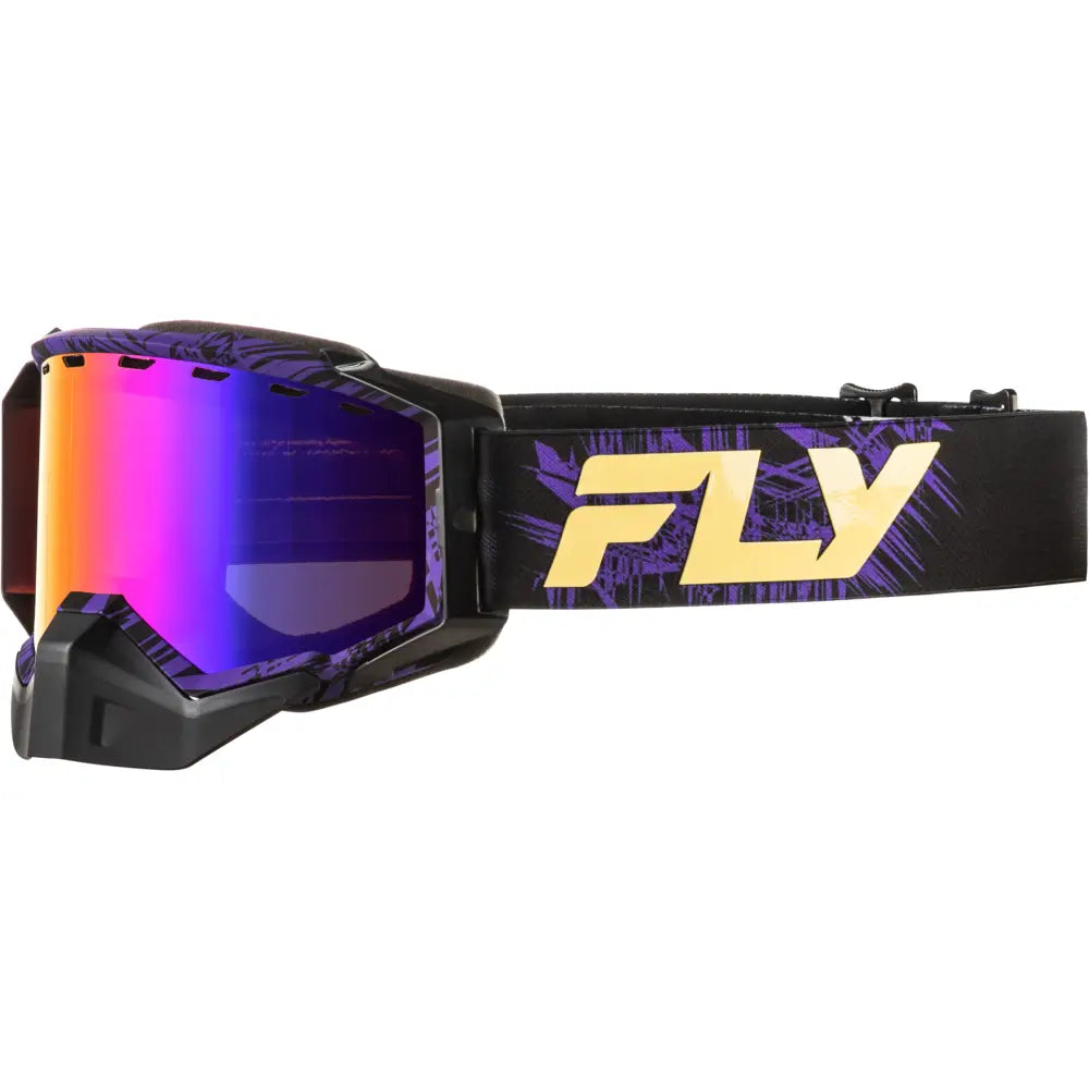 Zone Snow Goggle Pur/Tan W/Pur Mir/Amber Lens