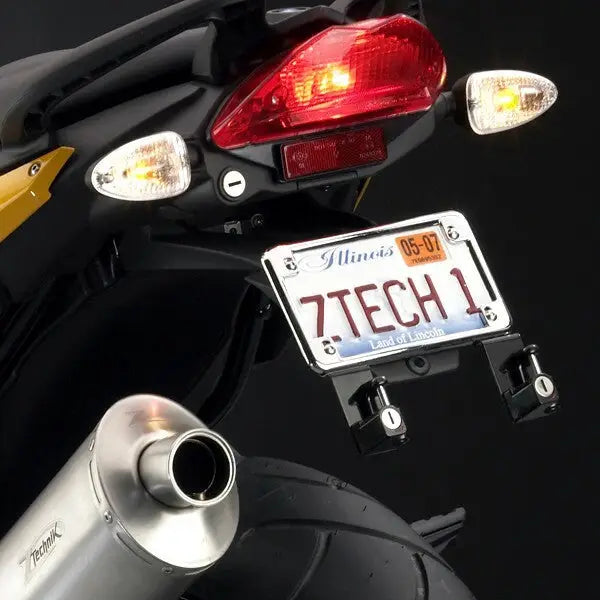 ZTechnik License Plate Bracket Helmet Lock Body Z5505A - Black