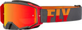 Fly Racing Fly Racing 37-51894 Zone Pro Goggle Grey/Red Red Mirror/Amber Lens