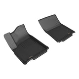 3D MAXpider Black Kagu Floor Mats for Rivian R1S 22-23 - 1st Row