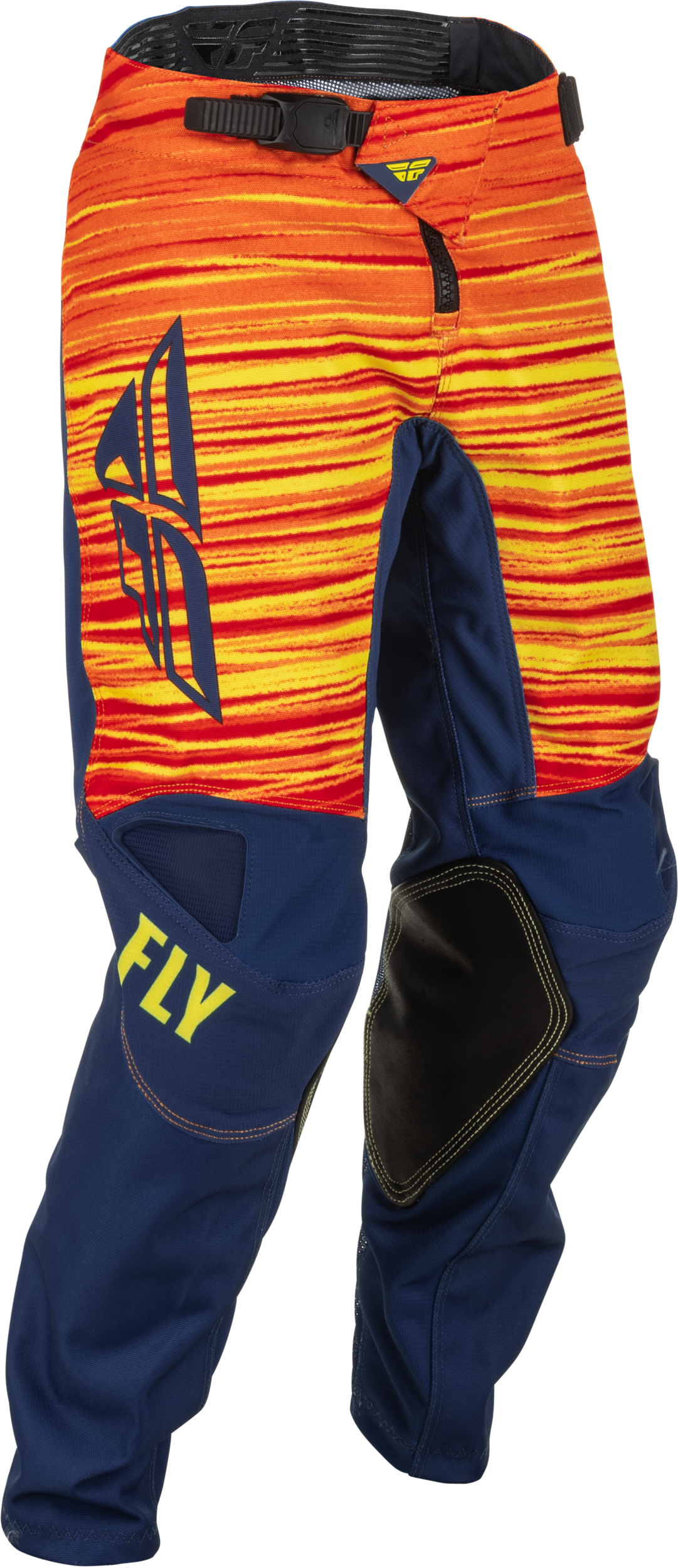 Fly Racing Fly Racing 375-53624 Youth Kinetic Wave Pants Navy/Yellow/Red Sz 24