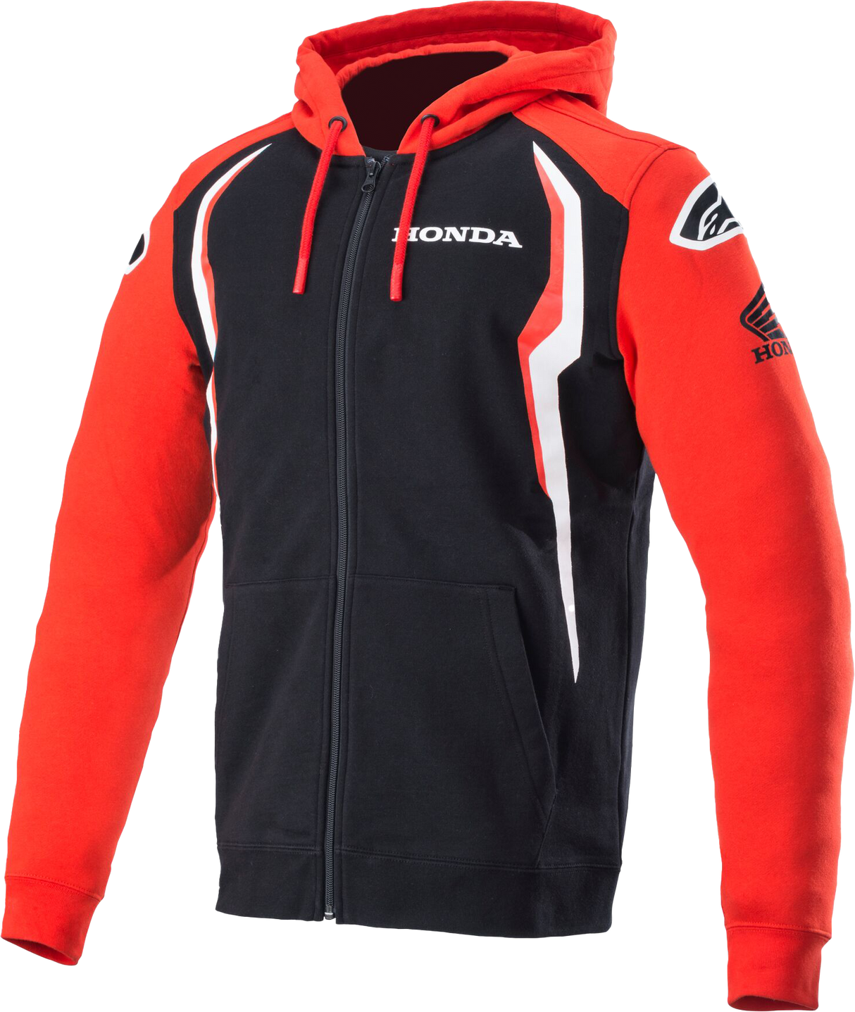 Honda Zip Hoodie Red/Black Md