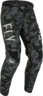 Fly Racing Fly Racing 375-53428 Kinetic S.E. Tactic Pants Black/Grey Camo Sz 28