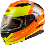 GMAX Md 01s Modular Snow Helmet Descendant Neon Org/Hi Vis 2x