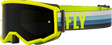 Fly Racing Fly Racing 37-51496 Zone Goggle Hi-Vis/Teal W/ Dark Smoke Lens
