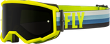 Fly Racing Fly Racing 37-51496 Zone Goggle Hi-Vis/Teal W/ Dark Smoke Lens