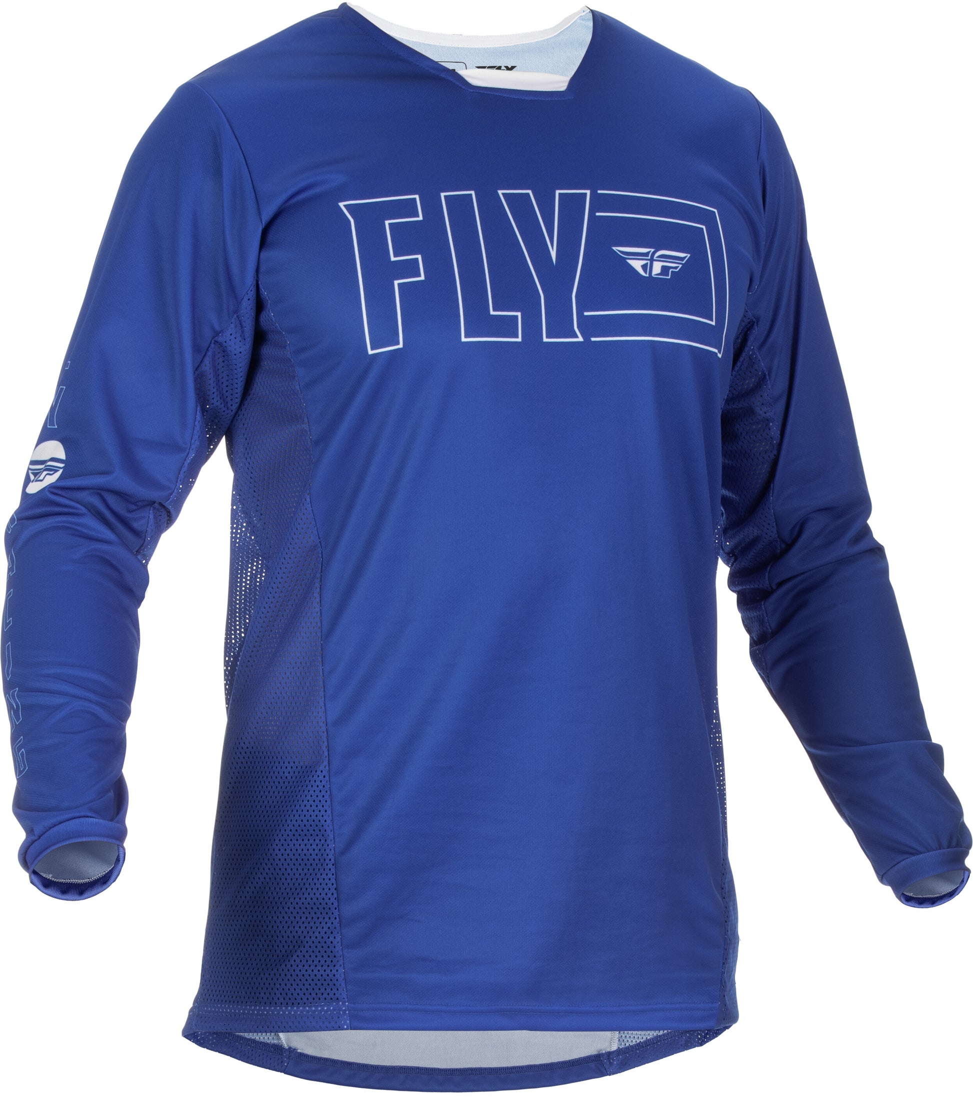 Fly Racing Fly Racing 375-421L Kinetic Fuel Jersey Blue/White Lg