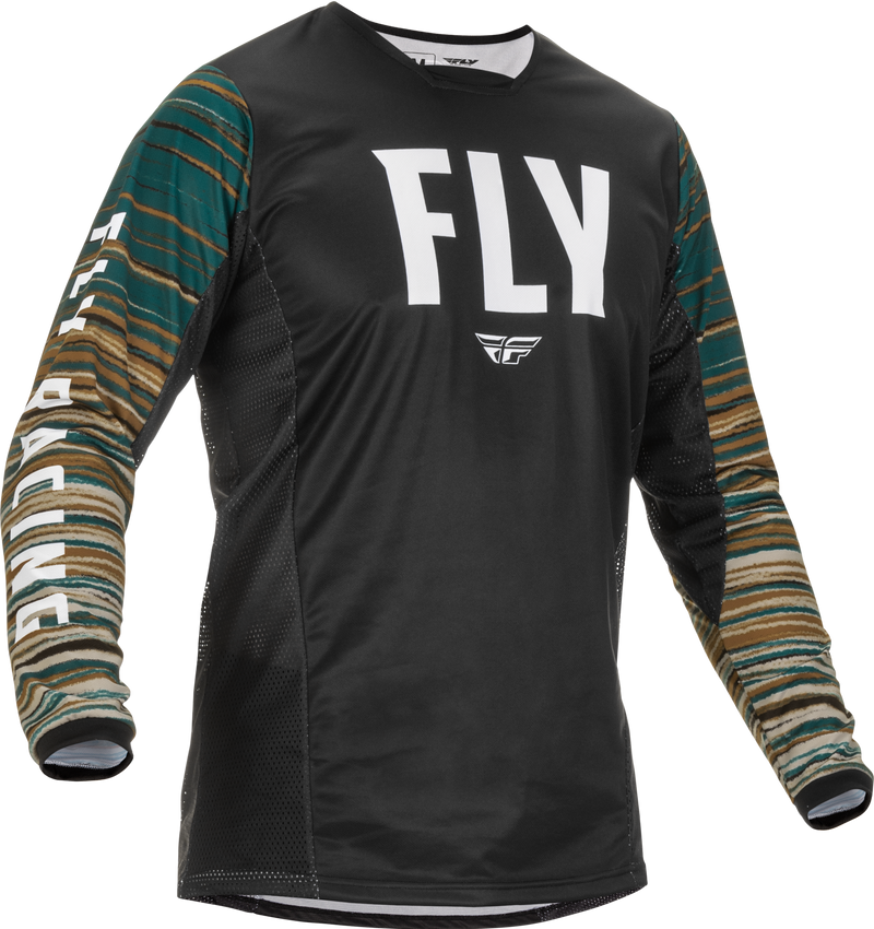 Fly Racing Fly Racing 375-520M Kinetic Wave Jersey Black/Rum Md