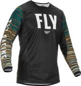 Fly Racing Fly Racing 375-520M Kinetic Wave Jersey Black/Rum Md