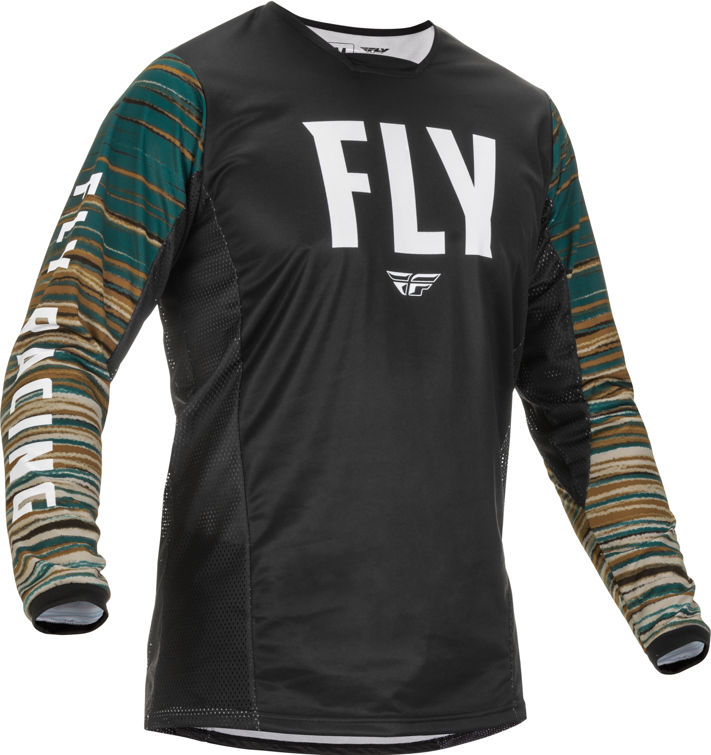 Fly Racing Fly Racing 375-520M Kinetic Wave Jersey Black/Rum Md
