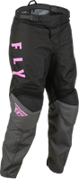 Fly Racing Fly Racing 375-83118 Youth F-16 Pants Grey/Black/Pink Sz 18