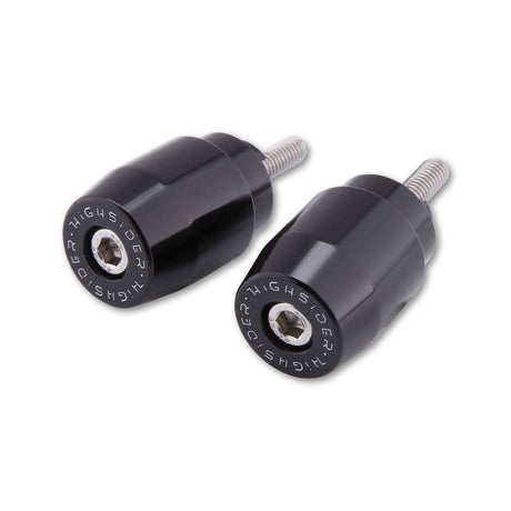 HIGHSIDER Bar Ends M6 Thread Pair Black Hon for Powersports
