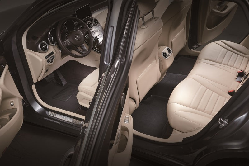 3D MAXpider Black Kagu Floor Mats for Rivian R1S 22-23 - 1st Row