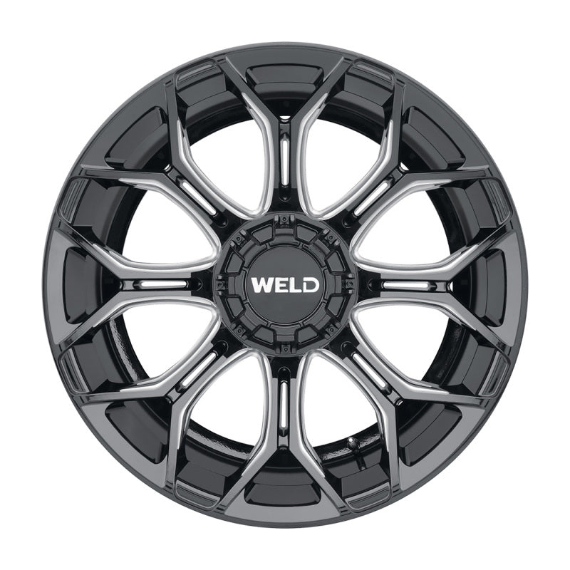 Weld W111 24X14 Gradient 8X170 ET-70 BS4.75 Gloss Black MIL 125.1