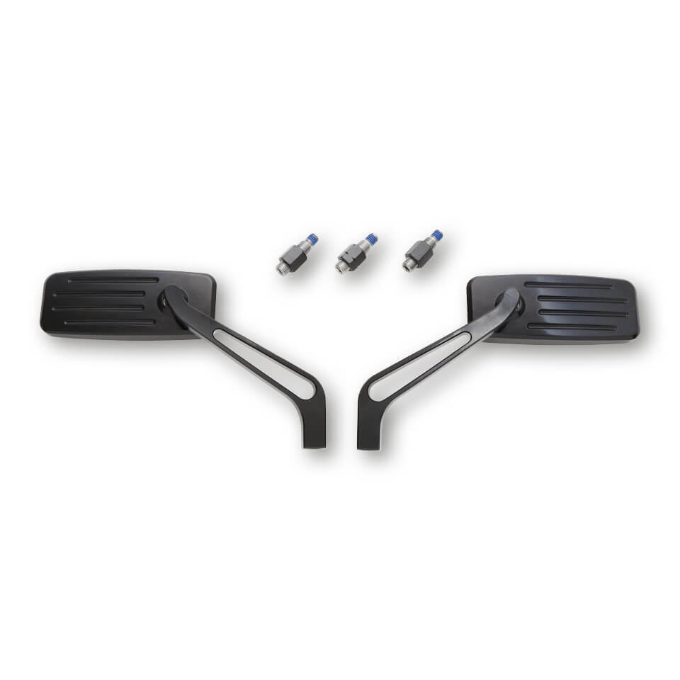 Action Mirror Pair Anodized Black 
