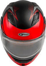 Md 01s Modular Snow Helmet Descendant Matte Black/Red 3x