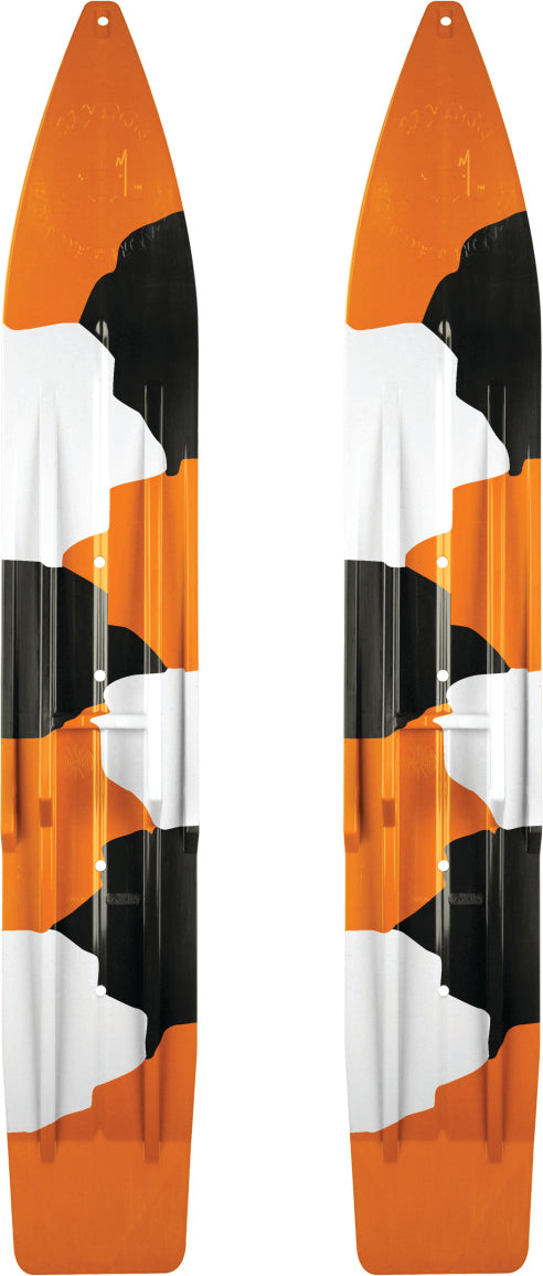 SLYDOG Pr/ Sly Dog Powderhound Ski 7" Camo Orange/Black/White for Powersports
