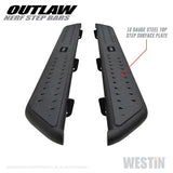 Westin 15-19 Chevrolet/GMC Colorado/Canyon Crew Cab Outlaw Nerf Step Bars 