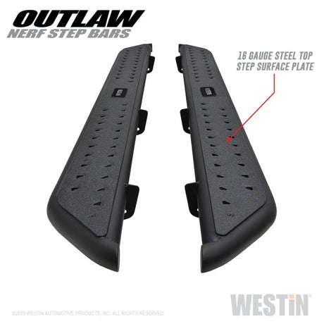 Westin 15-19 Chevrolet/GMC Colorado/Canyon Crew Cab Outlaw Nerf Step Bars 