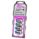 McGard SplineDrive Lug Nut (Cone Seat) M12X1.5 / 1.24in. Length (4-Pack) - Blue Cap (Req. Tool)