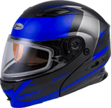 GMAX Md 01s Modular Snow Helmet Descendant Matte Black/Blue Sm