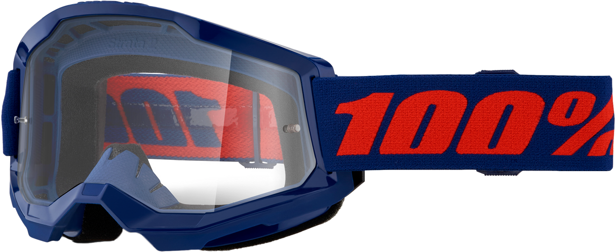 Strata 2 Goggle Navy Clear Lens