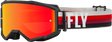 Fly Racing Fly Racing 37-51493 Zone Goggle Black/Red W/ Red Mirror/Amber Lens