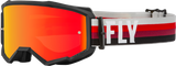 Fly Racing Fly Racing 37-51493 Zone Goggle Black/Red W/ Red Mirror/Amber Lens