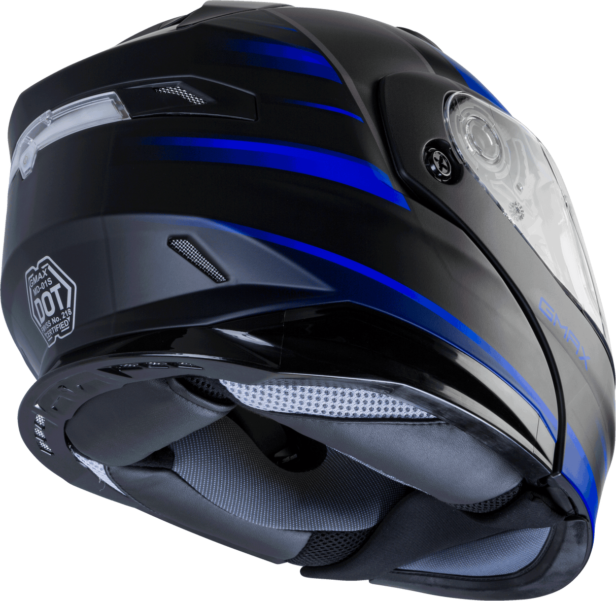 Md 01s Modular Snow Helmet Descendant Matte Black/Blue Sm