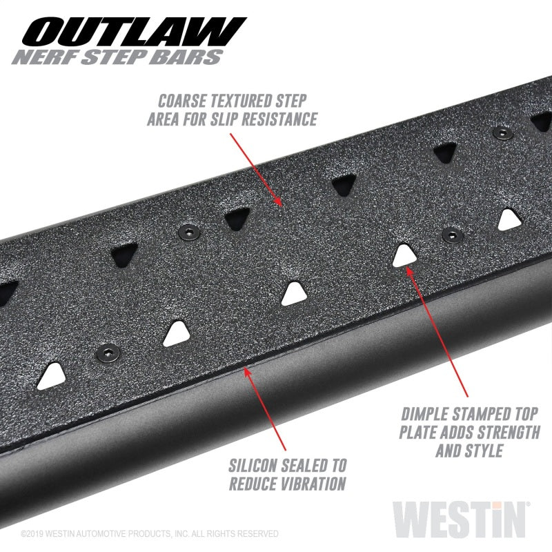 Westin 15-19 Chevrolet/GMC Colorado/Canyon Crew Cab Outlaw Nerf Step Bars 
