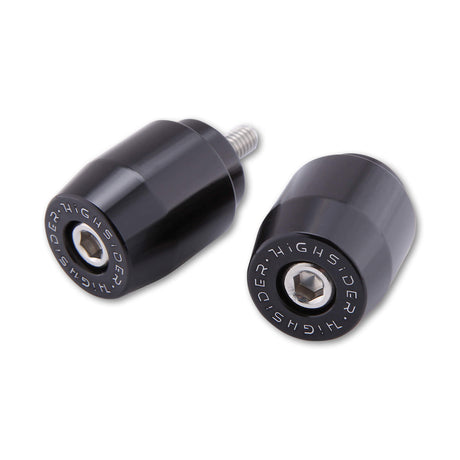 HIGHSIDER Bar Ends M6 Thread Pair Black Yam for Powersports