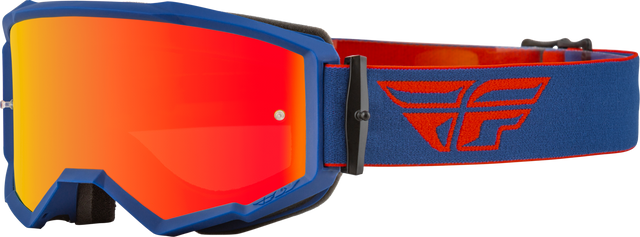 Fly Racing Fly Racing 37-51499 Zone Goggle Red/Navy W/ Red Mirror/Amber Lens