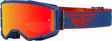 Fly Racing Fly Racing 37-51499 Zone Goggle Red/Navy W/ Red Mirror/Amber Lens
